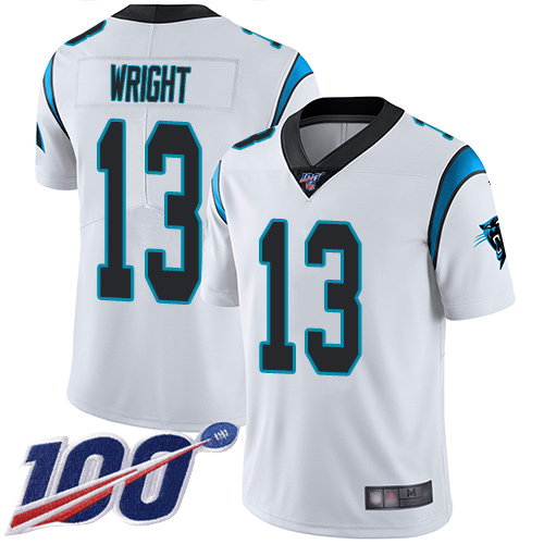 Carolina Panthers Limited White Men Jarius Wright Road Jersey NFL Football #13 100th Season Vapor Untouchable->carolina panthers->NFL Jersey